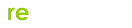 Logo - dark green background - light green white word